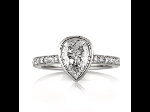 1.93ct Pear Shaped Diamond Engagement Anniversary Ring - Mark Broumand
