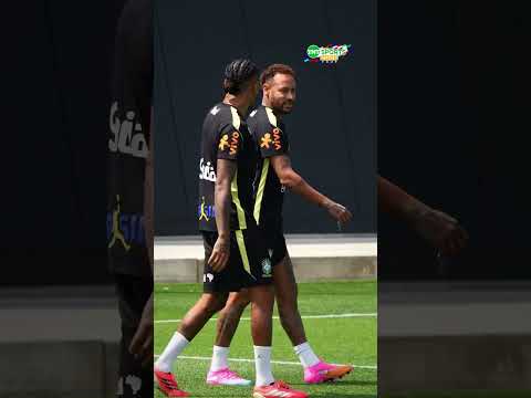 A GENTE TAVA COM SAUDADE! 🇧🇷😍 Neymar voltou aos treinos com a #SeleçãoBrasileira #shorts