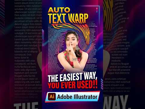Warp Text With Images in Illustrator — Magazine Style (Easiest Method!)