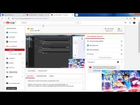tutorial how to make live obs studio in youtube May 6.2019
