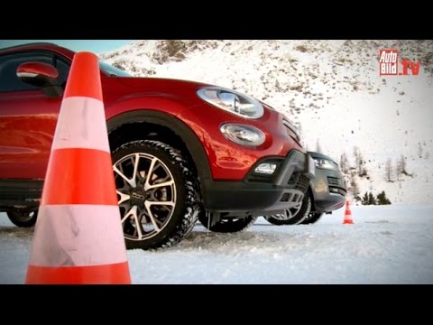 Wintertest Fiat 500X gegen Range Rover (2015)