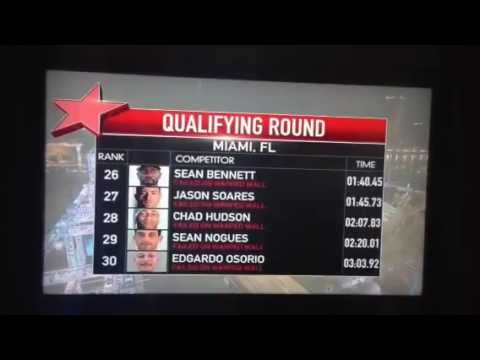 American Ninja Warrior Season 5 Miami - Qualifying Stats 2013