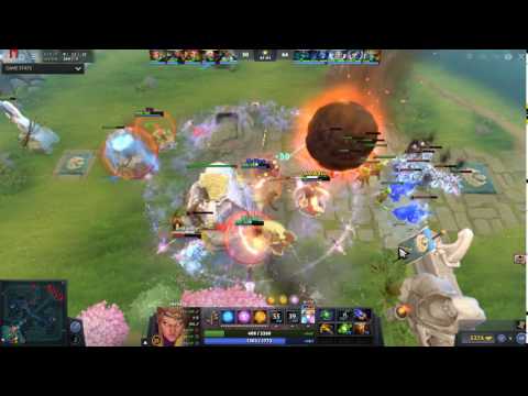 Dota 2 - Mushi invoker Mega creeps comeback Ez