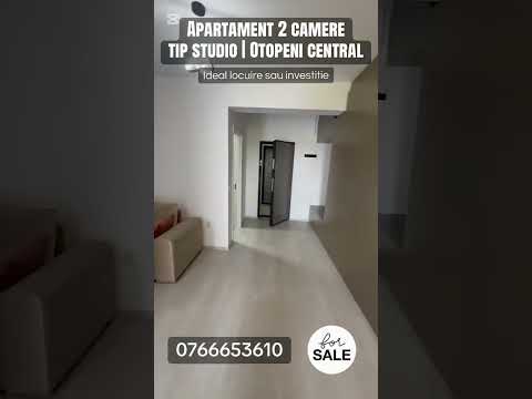 Apartament 2 camere tip studio, mobilat, parcare – Otopeni | Investiție — Video