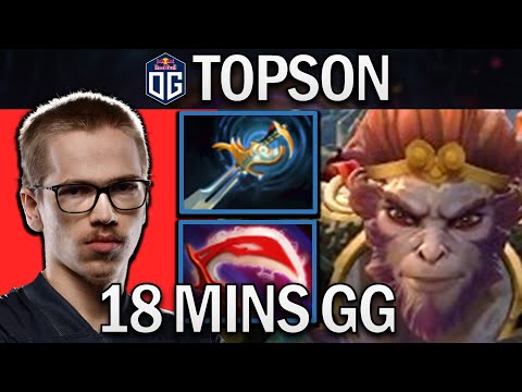 OG.TOPSON MONKEY KING WITH 1 KILL PER MIN - DOTA 2 7.31B GAMEPLAY