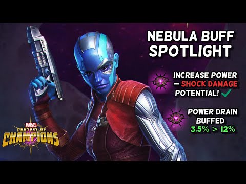 Nebula Buff Spotlight | Comparing Game To New Abilities | Marvel Contest of Champions