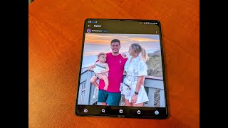 Can your iPhone do this? Galaxy Z Fold 3 Full Screen Instagram #shorts