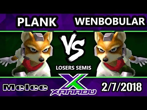 S@X 240 Melee - Plank (Fox) Vs. Wenbobular (Fox) - SSBM Losers Semis - Smash Melee