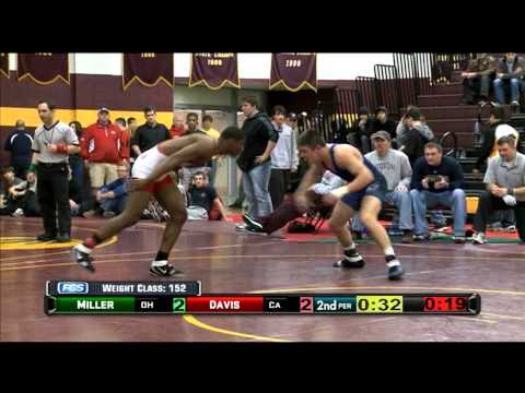 Ian Miller vs. Joey Davis 152 lbs - 2011 Flonational Wrestling Championships