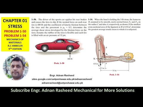 1-50/54  | Chapter 1 | Mechanics of Materials by R.C Hibbeler|