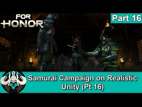 For Honor Samurai Campaign Walkthrough on Realistic Part 16 Seijuro Orochi Boss - PS4 Pro Gameplay