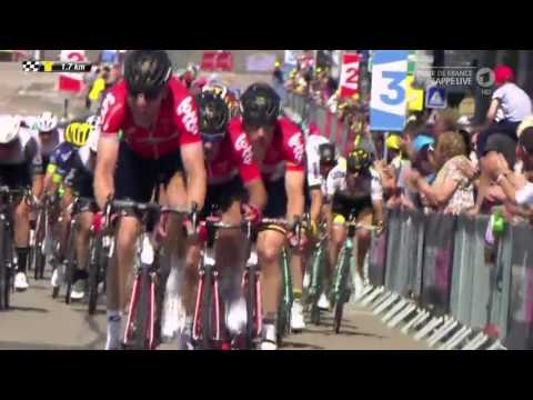 Tour de France 4. Etappe - die letzten 3 Kilometer (ARD 05.07.2016)