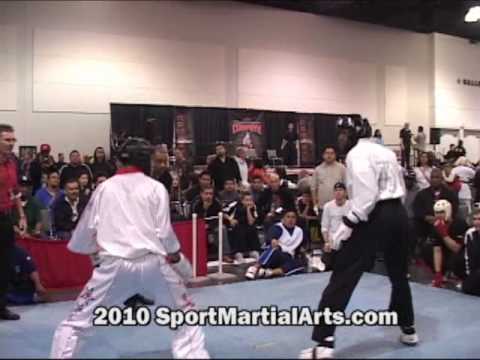 Raymond Daniels v Travis Plowden - Men's HW point sparring - 2010 Compete Nationals