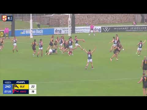 Rd 4 Hostplus SANFL Snapshot - Norwood's Nick Lowden snaps over shoulder