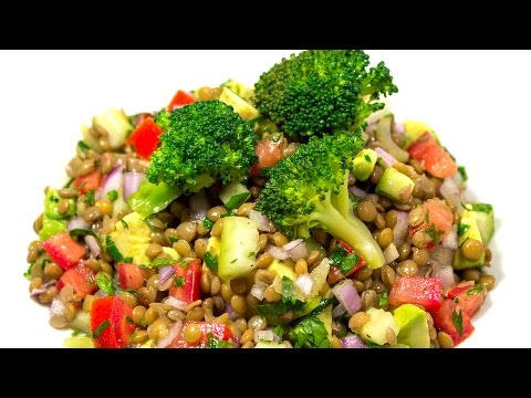 ENSALADA DE LENTEJAS | PLATO VEGETARIANO | Sazón y Corazón