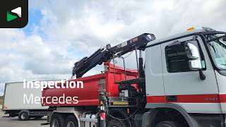 Camion-benne Mercedes-Benz Actros 4141 8X4 HIAB 166 D-4 Hiduo Crane 11m3 2-way tipper Steel | Image 4 - Autoline
