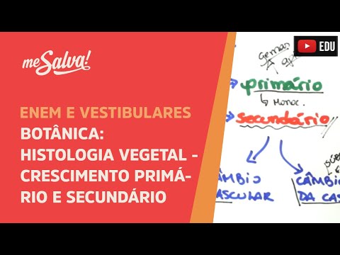 Me Salva! BOT15 - Botânica - Histologia vegetal: crescimento primário e secundário
