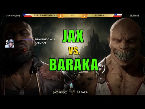 JAX VS BARAKA - ScorpionProcs vs BlueFan - MK11 Ultimate FT5