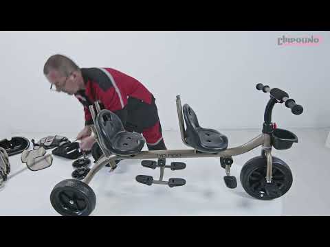 Tricicleta gemeni Chipolino Hip Hop - asamblare