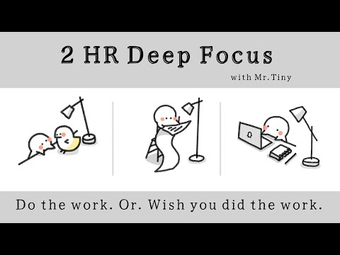 2 HOUR ACTIVE DEEP FOCUS SESSION | Focus music, Pomodoro 50-10