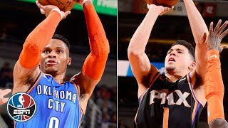 Russell Westbrook - Oklahoma City Thunder - Devin Booker - Deandre Ayton - Phoenix Suns