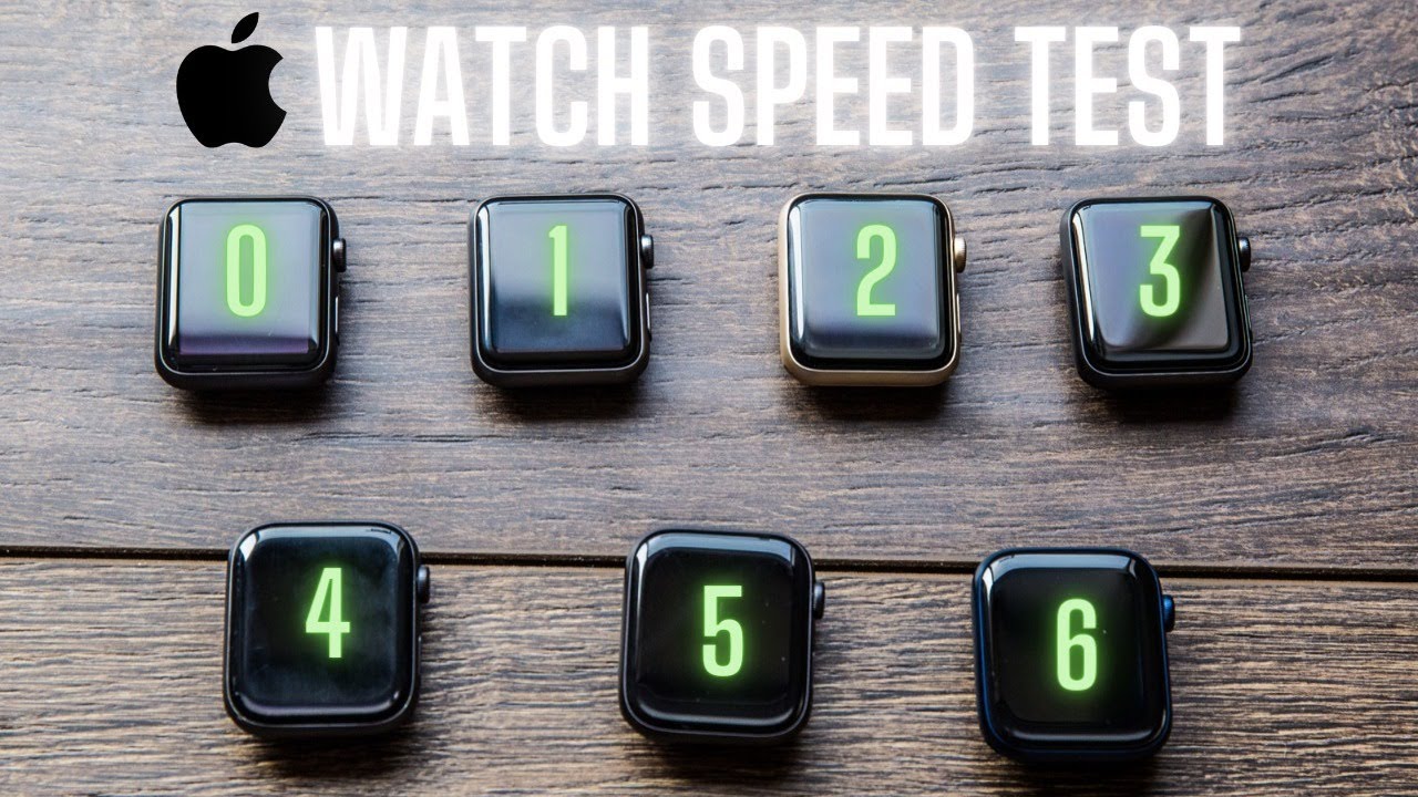 Every Apple Watch speed Test - Series 0-6