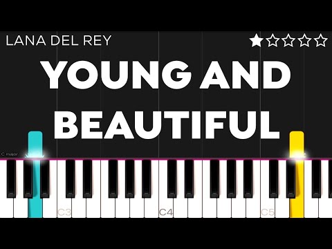 Lana Del Rey - Young and Beautiful | EASY Piano Tutorial