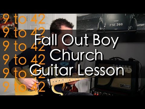 How to play Fall Out Boy Church Guitar Lesson Tutorial