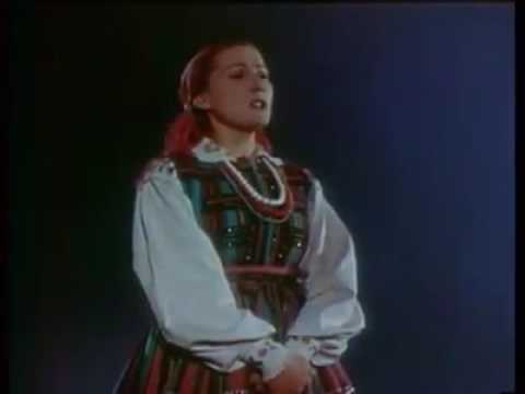 Irena Wiśniewska (Santor) - Zespół Mazowsze Ej przeleciał ptaszek 1954 r.