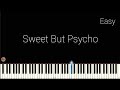 Ava Max - Sweet But Psycho - Easy Piano Tutorial