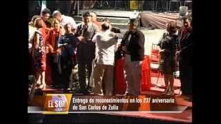 preview picture of video 'Entrega de reconocimientos en los 237 aniversario de San Carlos de Zulia'