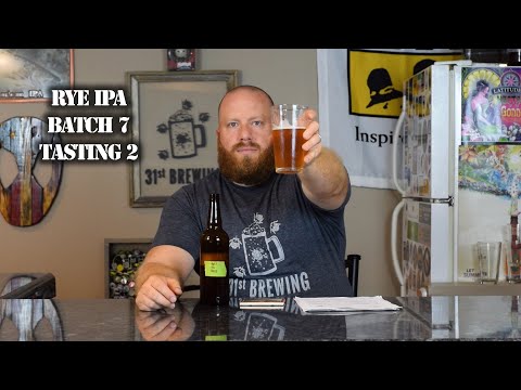 Rye IPA Batch 7 Centennial Chinook Amarillo All Grain Tasting 2