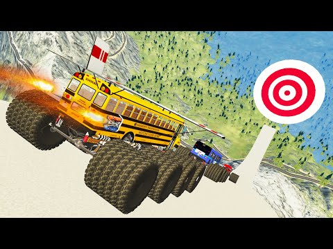 Сars High Jumping Crashes #3 - Beamng drive