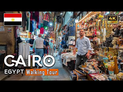 Explore the streets of Cairo | Cairo, Egypt Walking Tour (Day) 4K