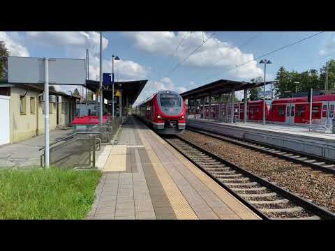 Züge in Geltendorf bei der Tour am 10.9.2021