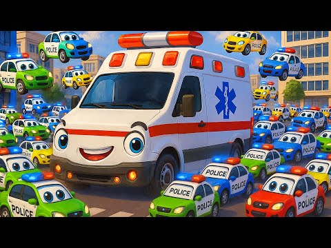 Trouble in the Alley 🚓🚧 | Police Car & Friends Rescue Cars Cartoon