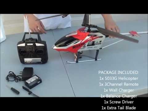 OPEN BOX REVIEW! Syma S033G Co-axial RC Electric Helicopter From xHobbyStore.com