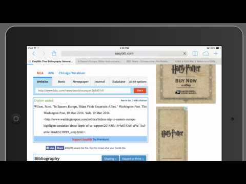 New Hampton School - How to use EasyBib.com