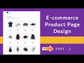 Ecommerce Shop Page Design HTML and CSS step by step | Ecommerce website HTML CSS