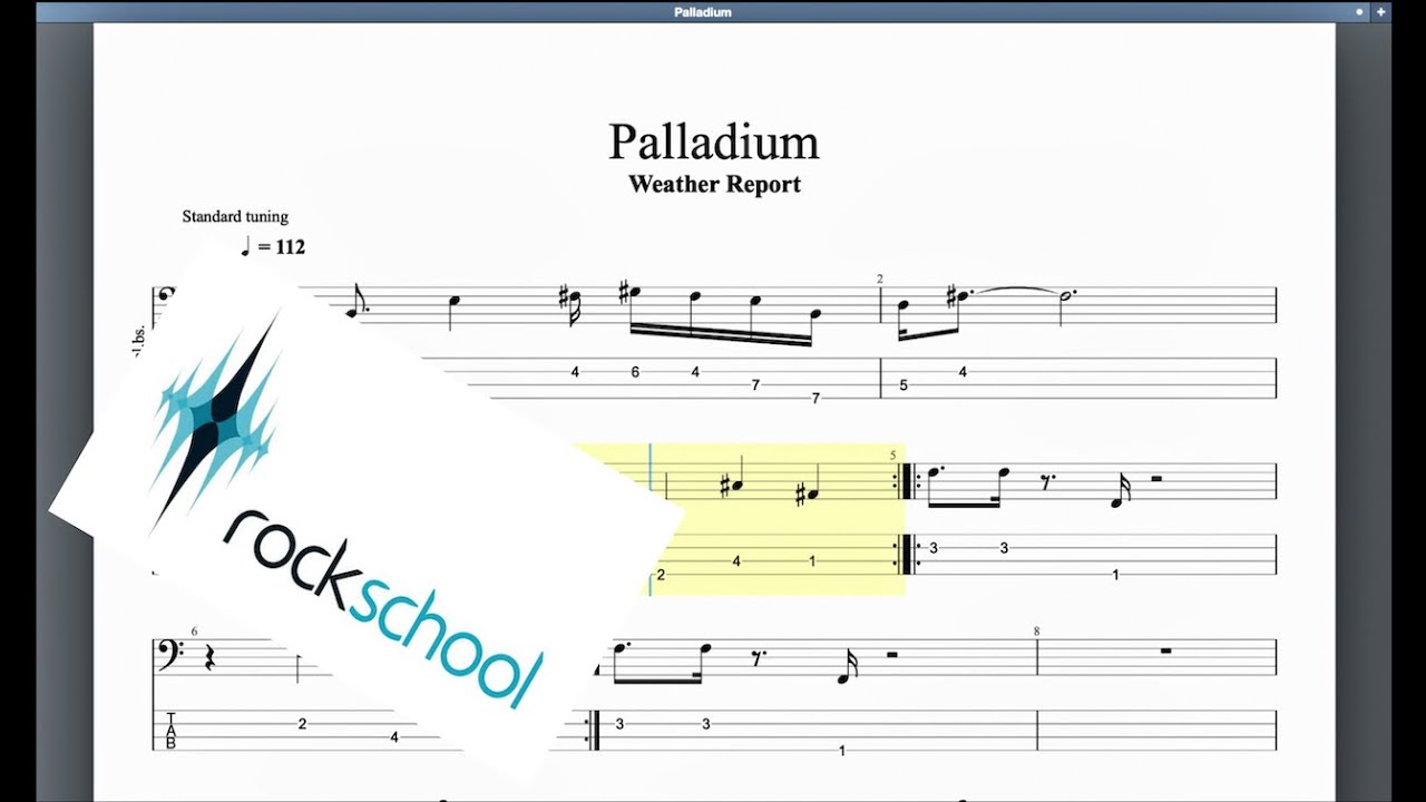Palladium Rockschool Grade 8 Bass