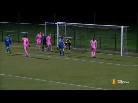 Goals Sylke KRC Genk Ladies   DVC Eva's Tienen beelden IVR Sportbeat