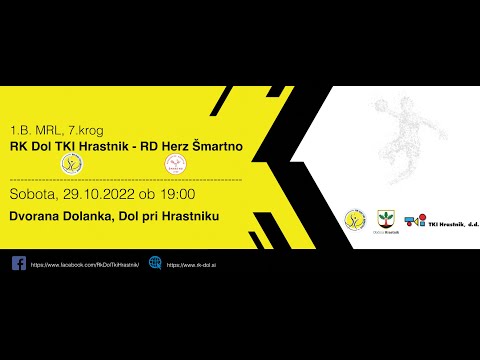 07. KROG -  1.B DRL - MOŠKI (2022/23): RK DOL TKI HRASTNIK : RD HERZ ŠMARTNO [PRENOS]