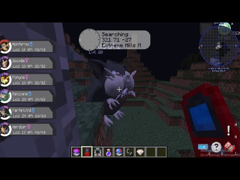 My rattata evolves into Raticate in Pixelmon