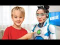 Chris And Mike Play With Nanny Robot