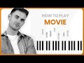 How To Play Movie By Tom Misch On Piano - Piano Tutorial (PART 1)