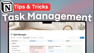 10 Task Management Tips & Tricks in Notion | Notion Tutorial & Guide!