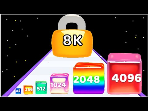 Jelly Cubes 2048 Puzzle Game - Gameplay Walkthrough - Levels 1-10 (update ver 1.0.15)