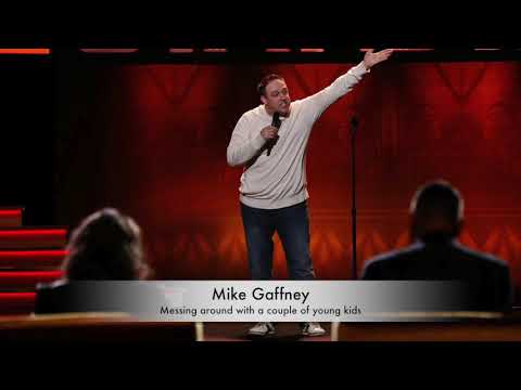 Messing with a few kids in the crowd