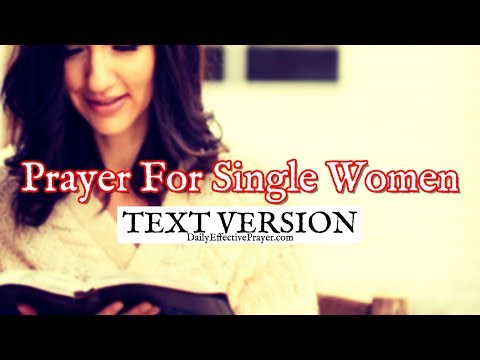 Prayer For Single Women (Text Version - No Sound) Video