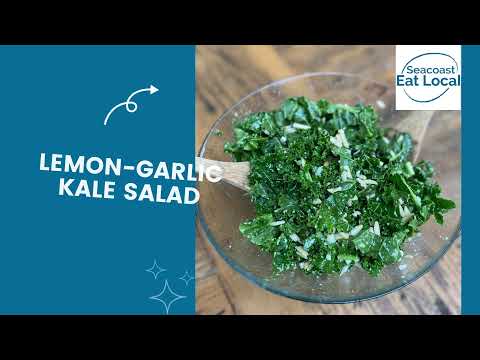Lemon Garlic Kale Salad Recipe